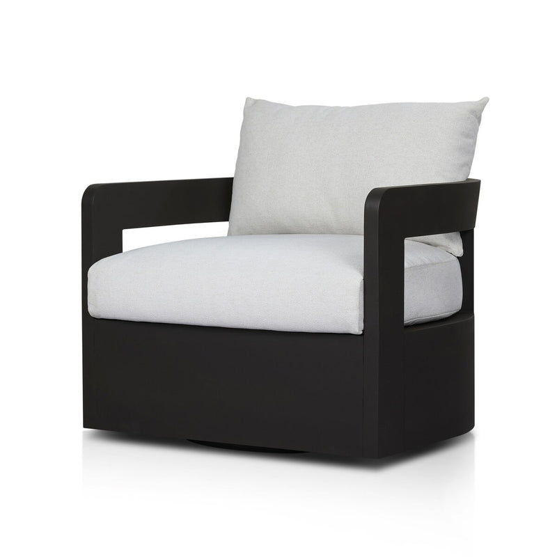 Four Hands Jackson Outdoor Metal Swivel Chair-Patio Pelican