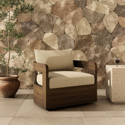 Four Hands Jackson Outdoor Swivel Chair-Patio Pelican
