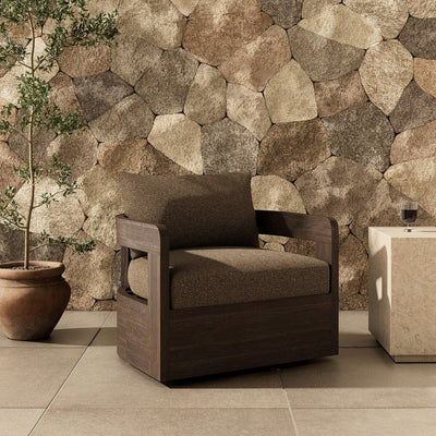 Four Hands Jackson Outdoor Swivel Chair-Patio Pelican
