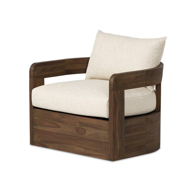 Four Hands Jackson Outdoor Swivel Chair-Patio Pelican
