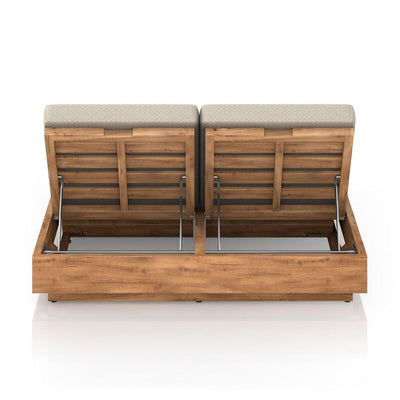 Four Hands Kinta Outdoor Double Chaise Lounge-Patio Pelican