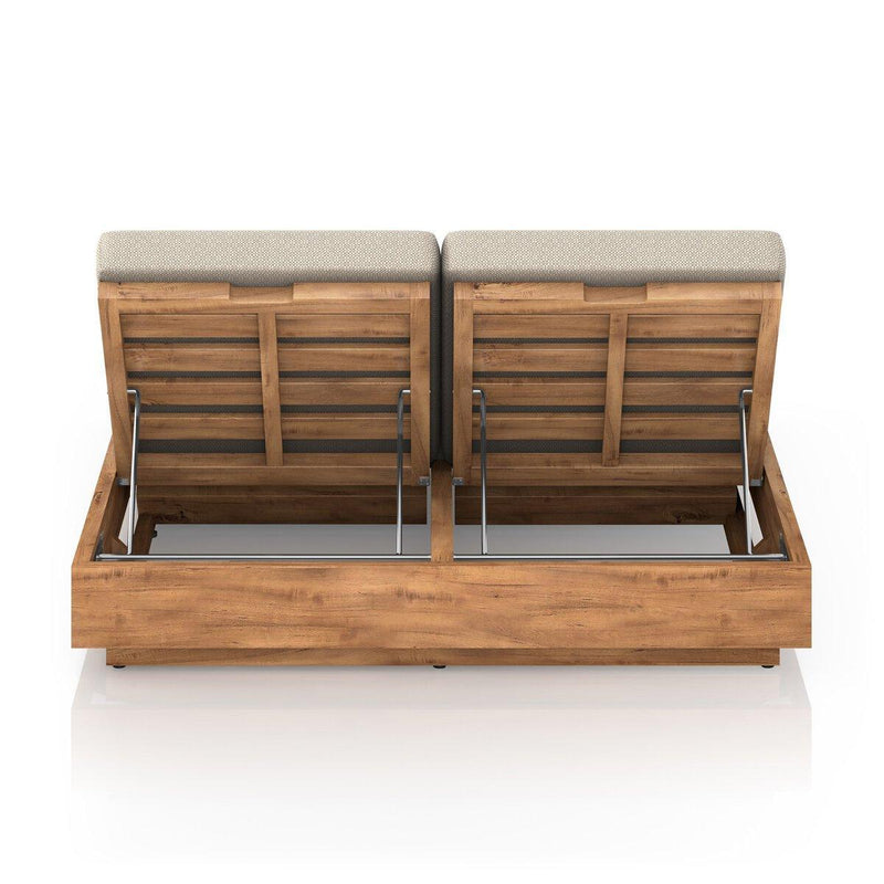 Four Hands Kinta Outdoor Double Chaise Lounge-Patio Pelican