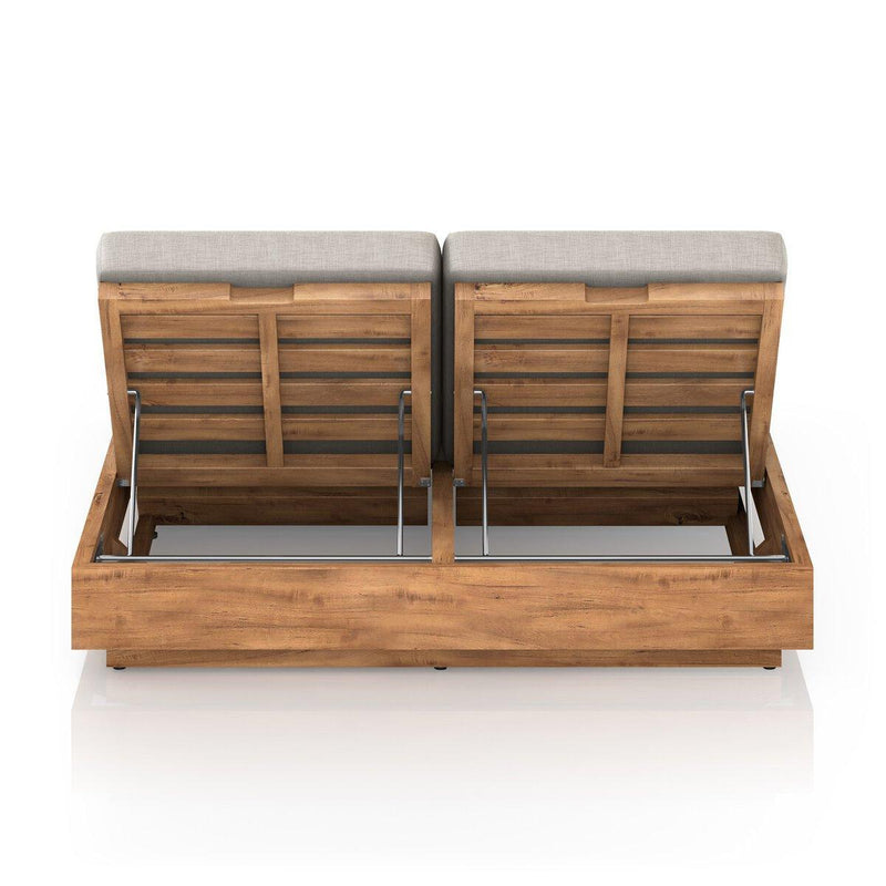 Four Hands Kinta Outdoor Double Chaise Lounge-Patio Pelican