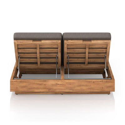 Four Hands Kinta Outdoor Double Chaise Lounge-Patio Pelican