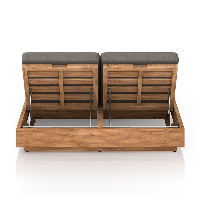 Four Hands Kinta Outdoor Double Chaise Lounge-Patio Pelican