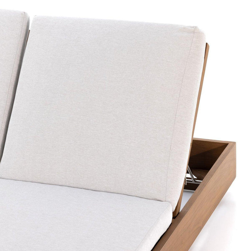 Four Hands Kinta Outdoor Double Chaise Lounge-Patio Pelican