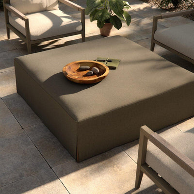 Four Hands Laskin Outdoor Ottoman-Patio Pelican
