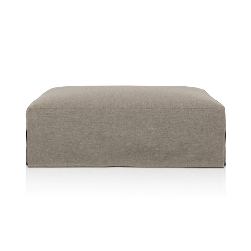 Four Hands Laskin Outdoor Ottoman-Patio Pelican
