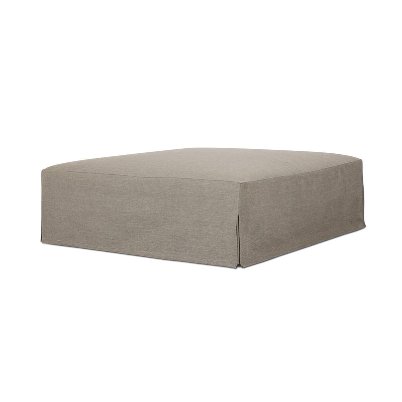 Four Hands Laskin Outdoor Ottoman-Patio Pelican