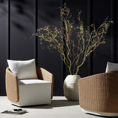 Four Hands Maven Outdoor Swivel Chair-Patio Pelican
