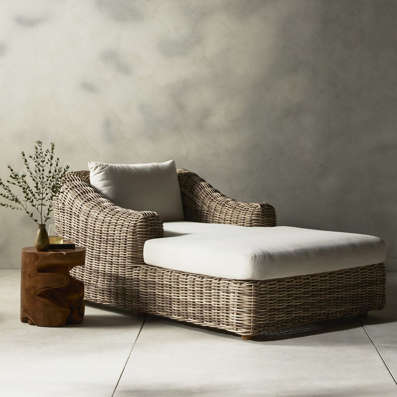 Four Hands Messina Outdoor Chaise Lounge-Patio Pelican