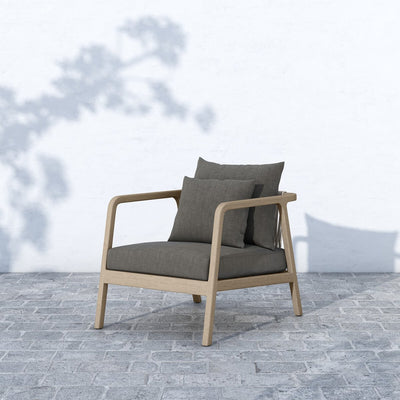 Four Hands Numa Outdoor Chair - Washed Brown-Patio Pelican