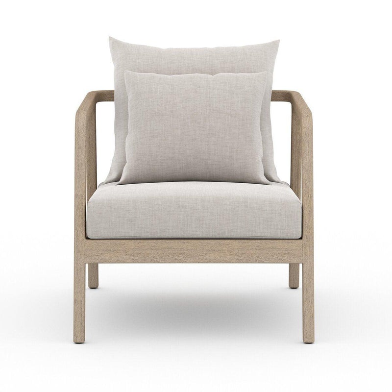 Four Hands Numa Outdoor Chair - Washed Brown-Patio Pelican