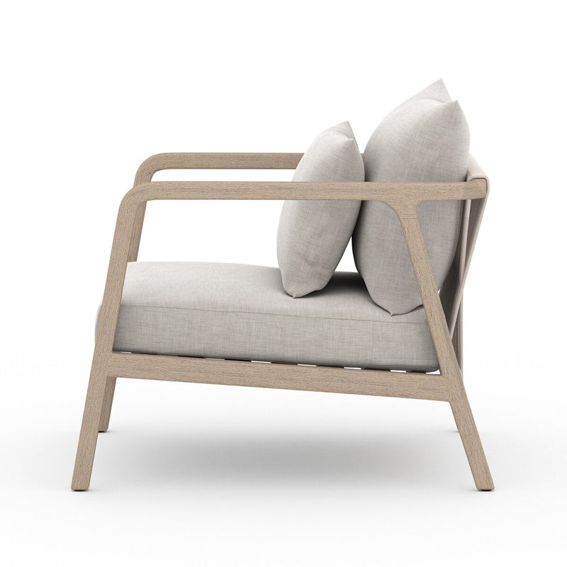 Four Hands Numa Outdoor Chair - Washed Brown-Patio Pelican