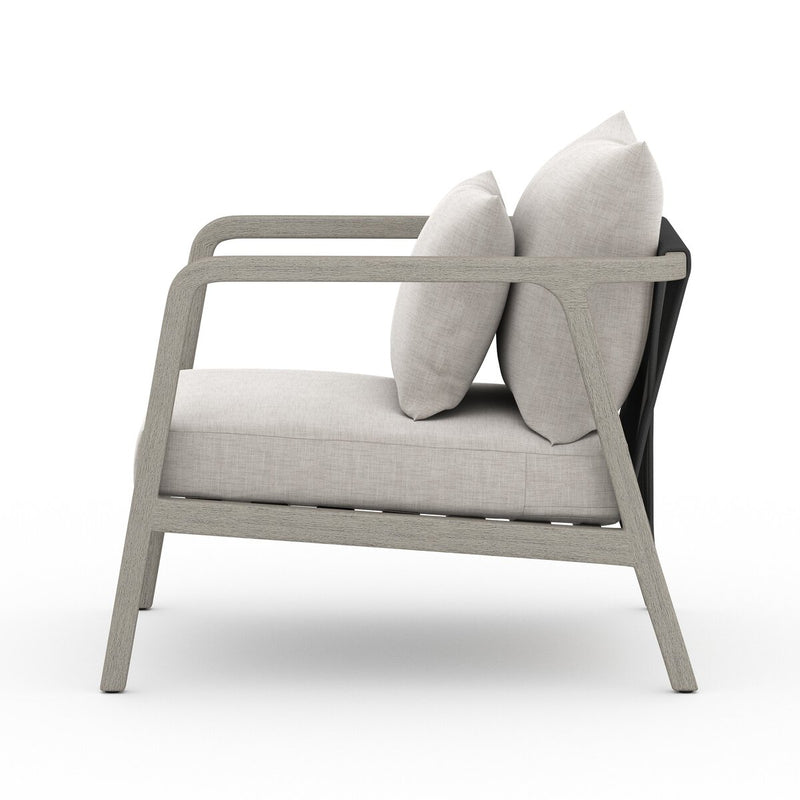 Four Hands Numa Outdoor Chair - Weathered Grey-Patio Pelican