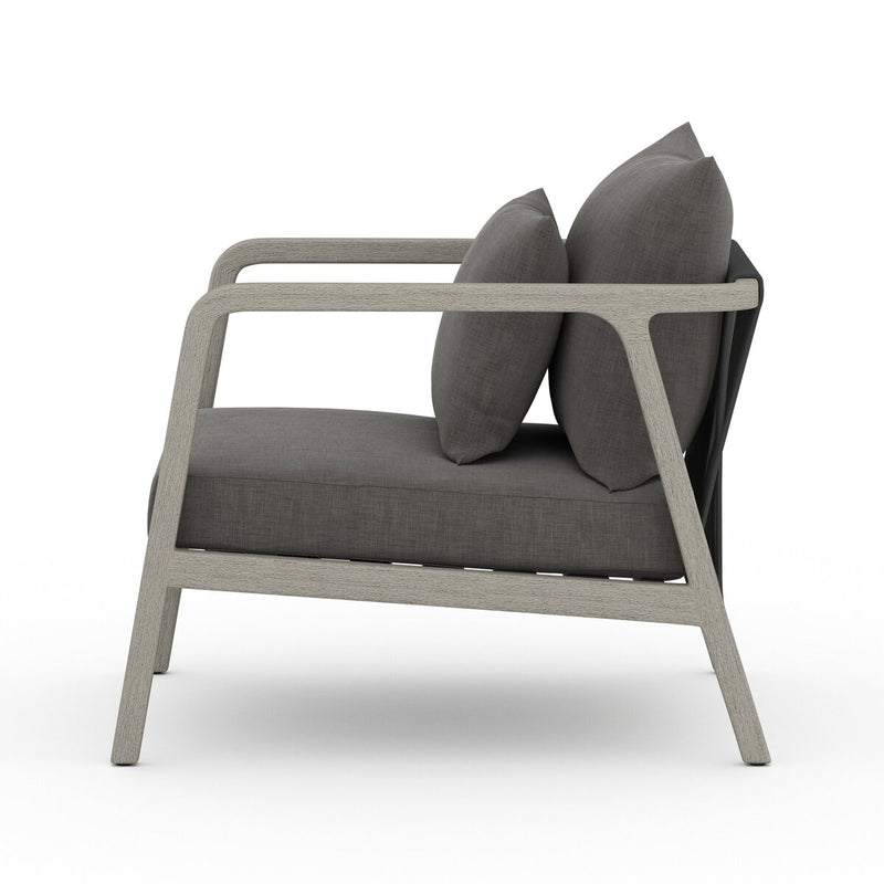 Four Hands Numa Outdoor Chair - Weathered Grey-Patio Pelican