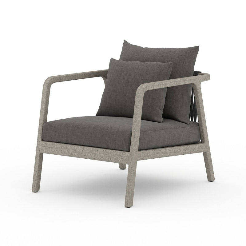 Four Hands Numa Outdoor Chair - Weathered Grey-Patio Pelican