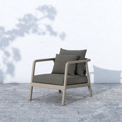 Four Hands Numa Outdoor Chair - Weathered Grey-Patio Pelican