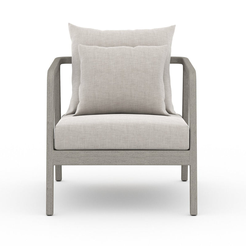Four Hands Numa Outdoor Chair - Weathered Grey-Patio Pelican