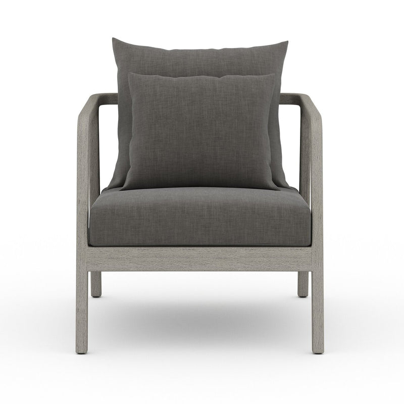 Four Hands Numa Outdoor Chair - Weathered Grey-Patio Pelican