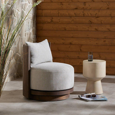Four Hands Ozzy Outdoor Swivel Chair-Patio Pelican