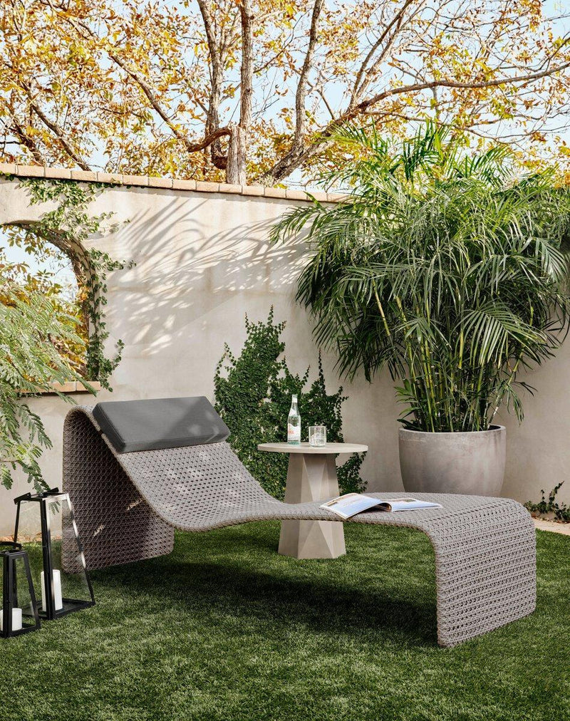 Four Hands Paige Outdoor Woven Chaise-Patio Pelican