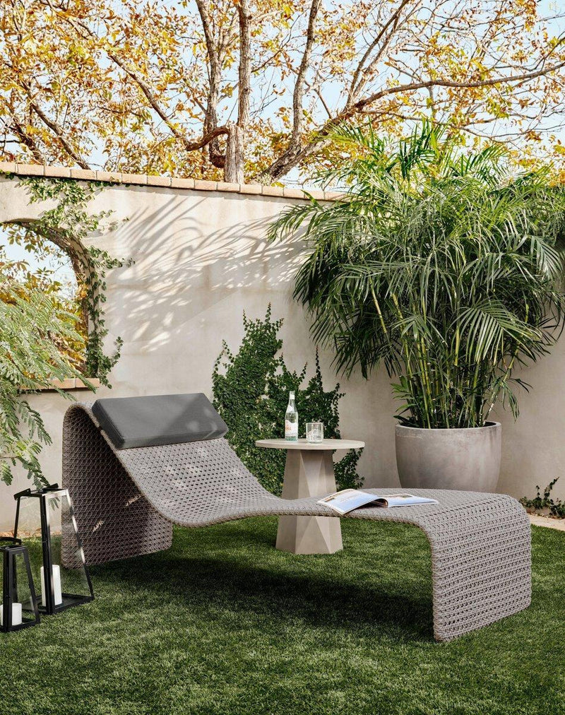 Four Hands Paige Outdoor Woven Chaise-Patio Pelican