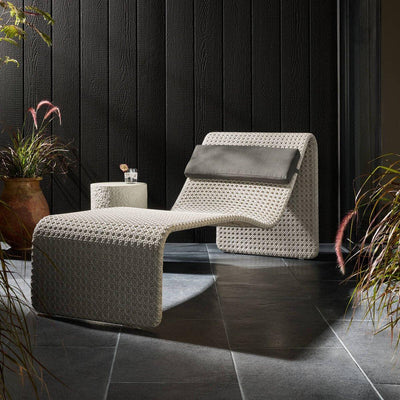 Four Hands Paige Outdoor Woven Chaise-Patio Pelican