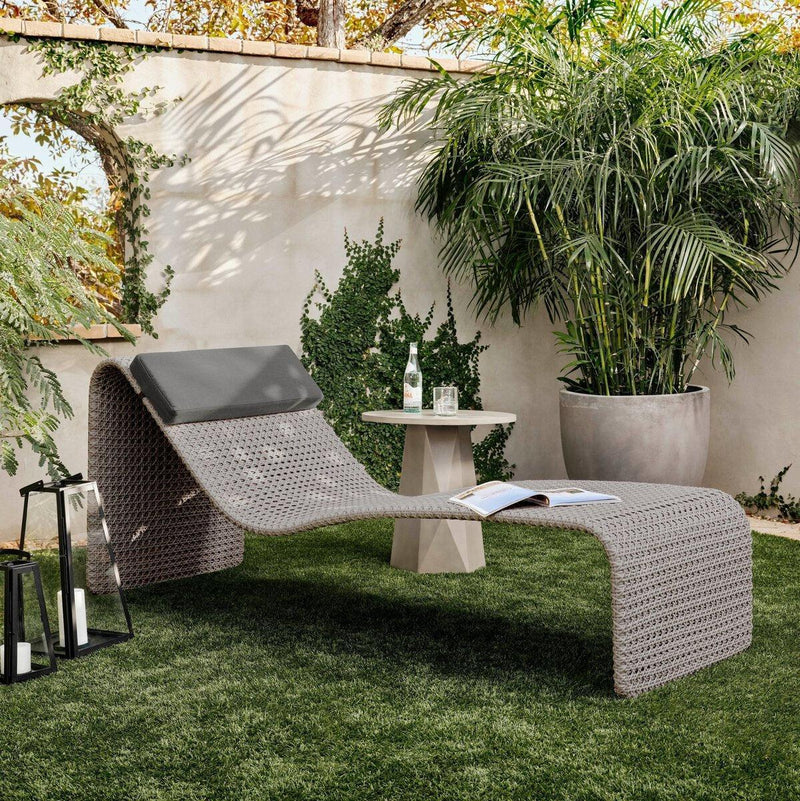 Four Hands Paige Outdoor Woven Chaise-Patio Pelican
