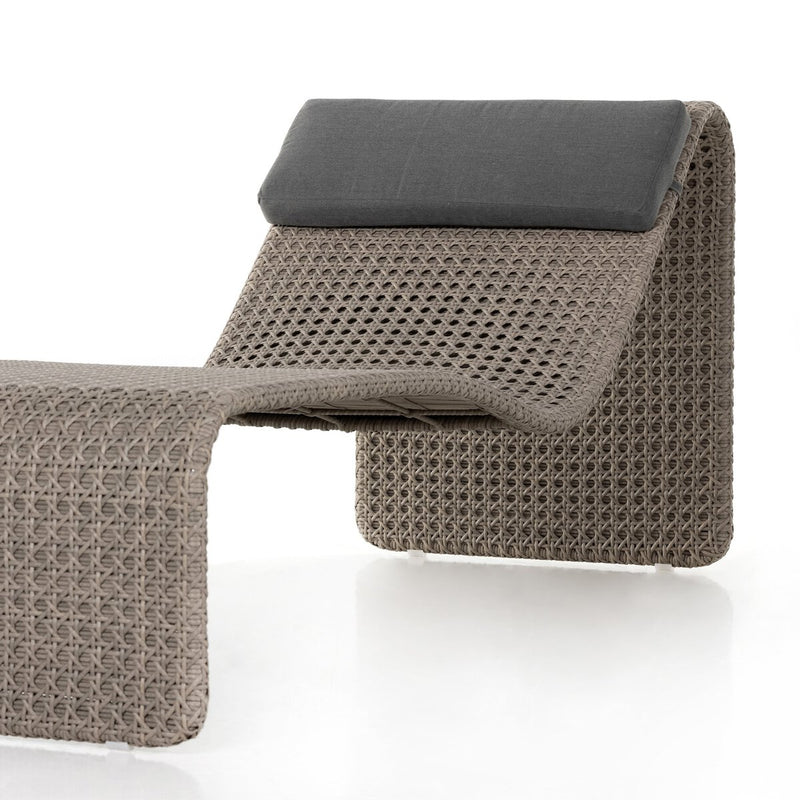 Four Hands Paige Outdoor Woven Chaise-Patio Pelican
