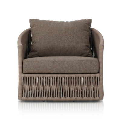 Four Hands Porto Outdoor Swivel Chair-Patio Pelican