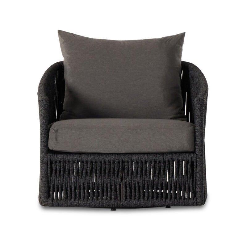 Four Hands Porto Outdoor Swivel Chair-Patio Pelican