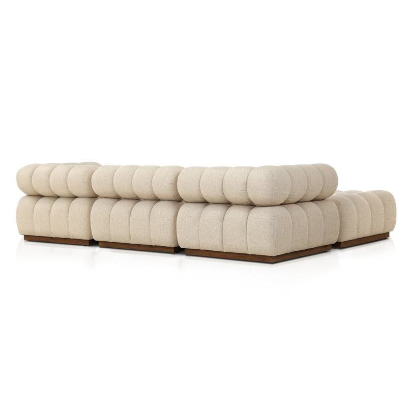 Four Hands Roma Outdoor 3-Piece Sectional-Patio Pelican