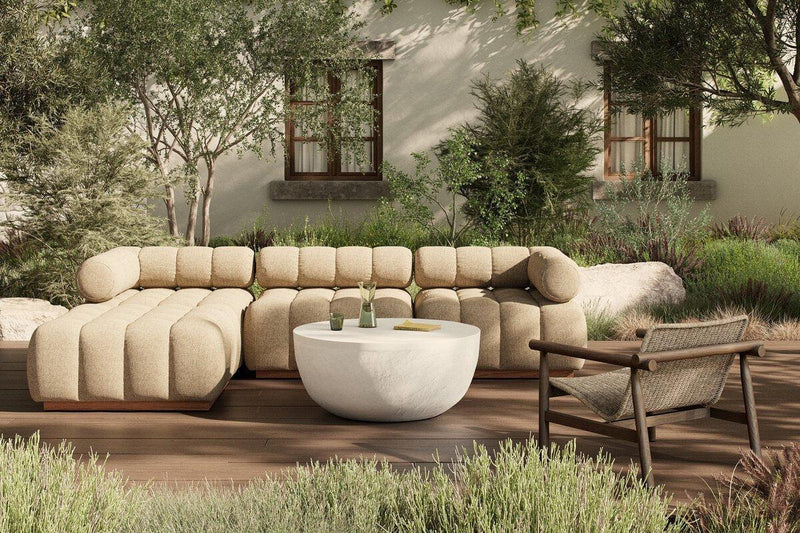 Four Hands Roma Outdoor 3-Piece Sectional-Patio Pelican