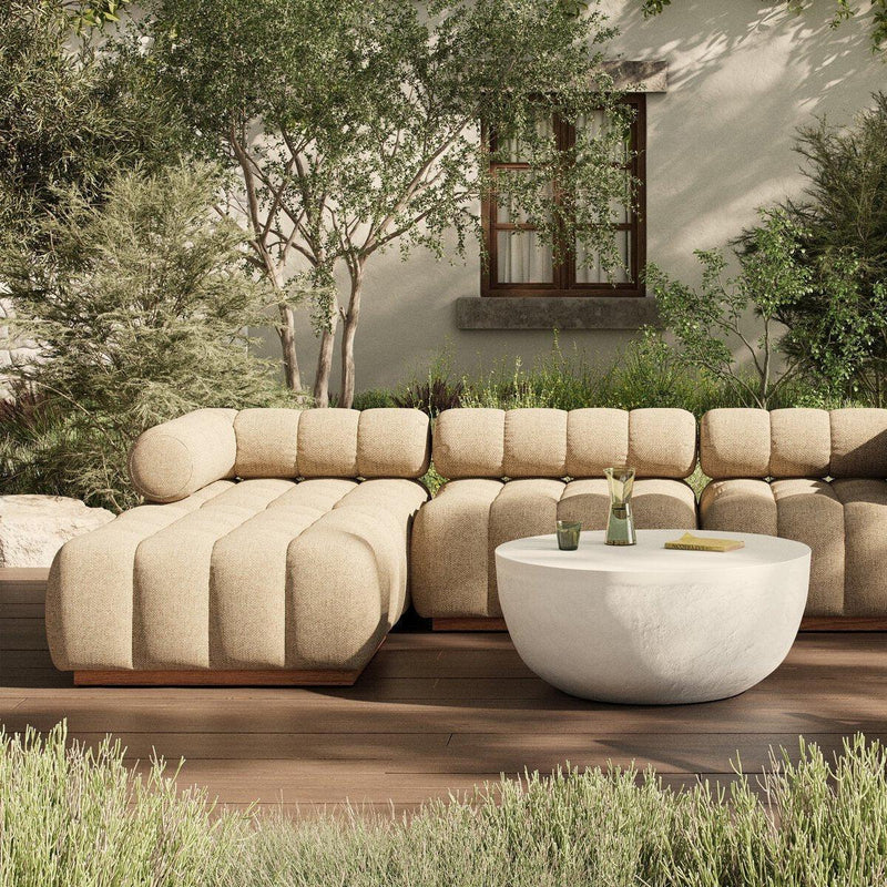 Four Hands Roma Outdoor 3-Piece Sectional-Patio Pelican