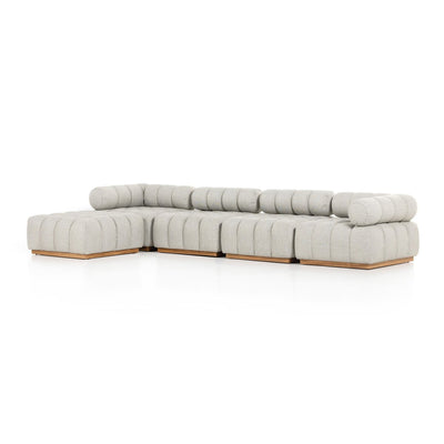 Four Hands Roma Outdoor 4-Piece Sectional Sofa-Patio Pelican