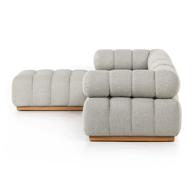 Four Hands Roma Outdoor 4-Piece Sectional Sofa-Patio Pelican