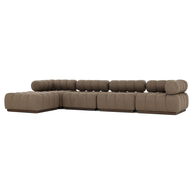 Four Hands Roma Outdoor 4-Piece Sectional Sofa-Patio Pelican
