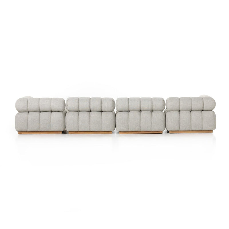 Four Hands Roma Outdoor 4-Piece Sectional Sofa-Patio Pelican