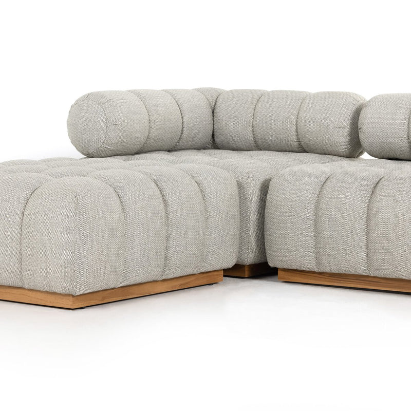 Four Hands Roma Outdoor 4-Piece Sectional Sofa-Patio Pelican