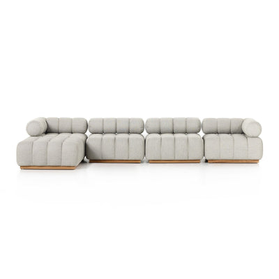 Four Hands Roma Outdoor 4-Piece Sectional Sofa-Patio Pelican