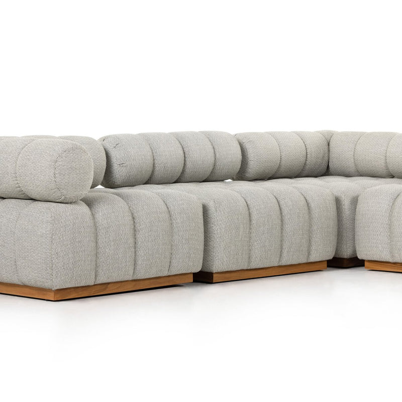 Four Hands Roma Outdoor 5-Piece Sectional Sofa-Patio Pelican