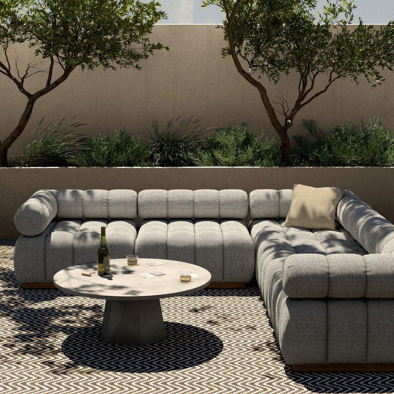 Four Hands Roma Outdoor 5-Piece Sectional Sofa-Patio Pelican
