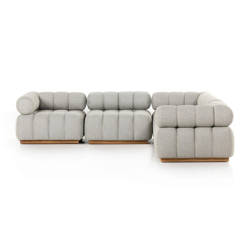 Four Hands Roma Outdoor 5-Piece Sectional Sofa-Patio Pelican