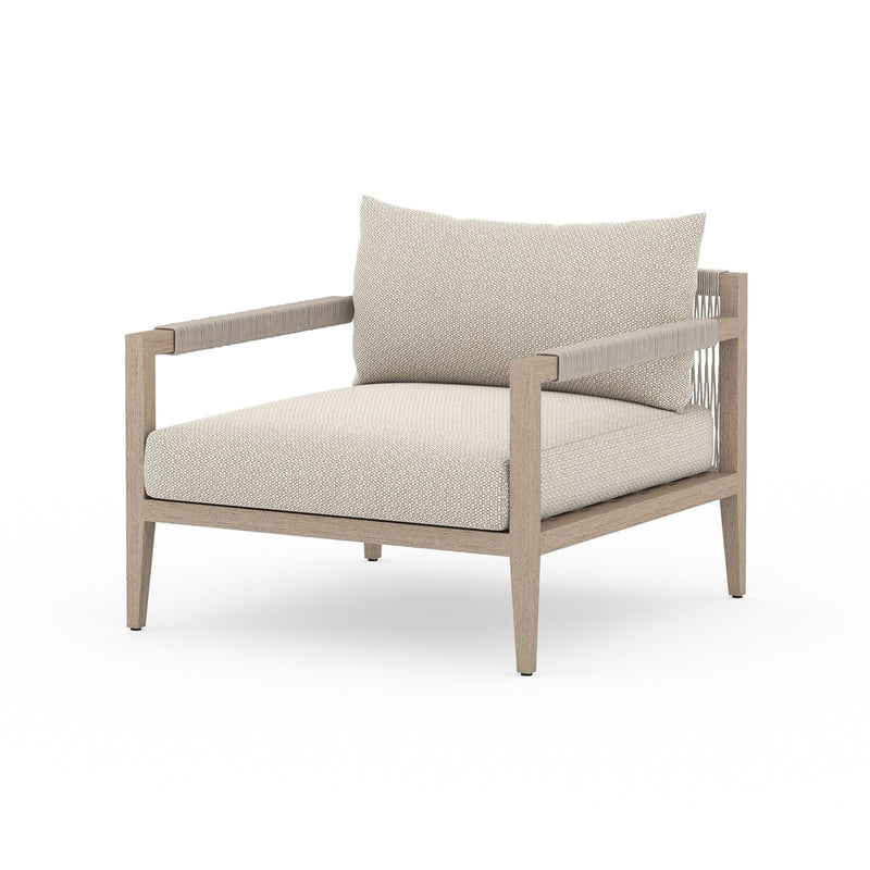 Four Hands Sherwood Outdoor Chair - Washed Brown-Patio Pelican