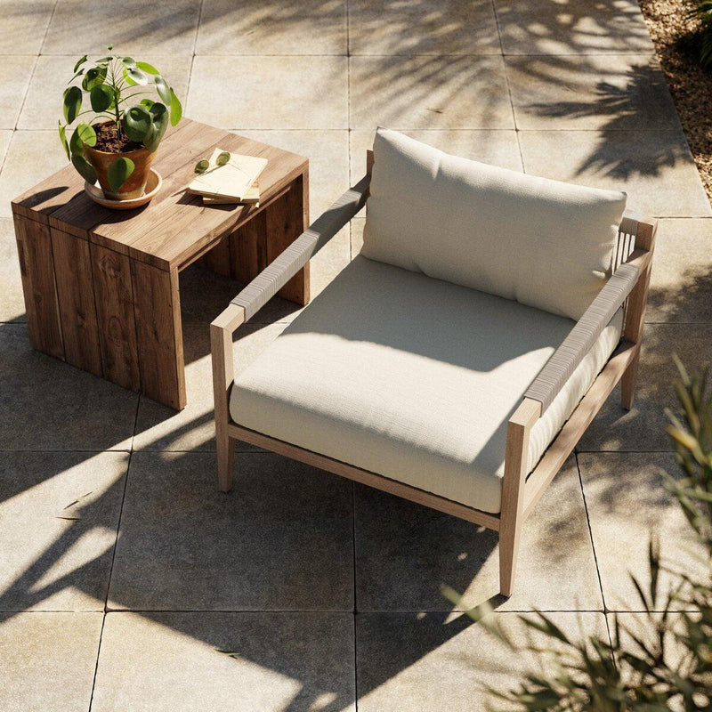 Four Hands Sherwood Outdoor Chair - Washed Brown-Patio Pelican