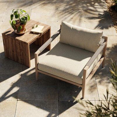 Four Hands Sherwood Outdoor Chair - Washed Brown-Patio Pelican