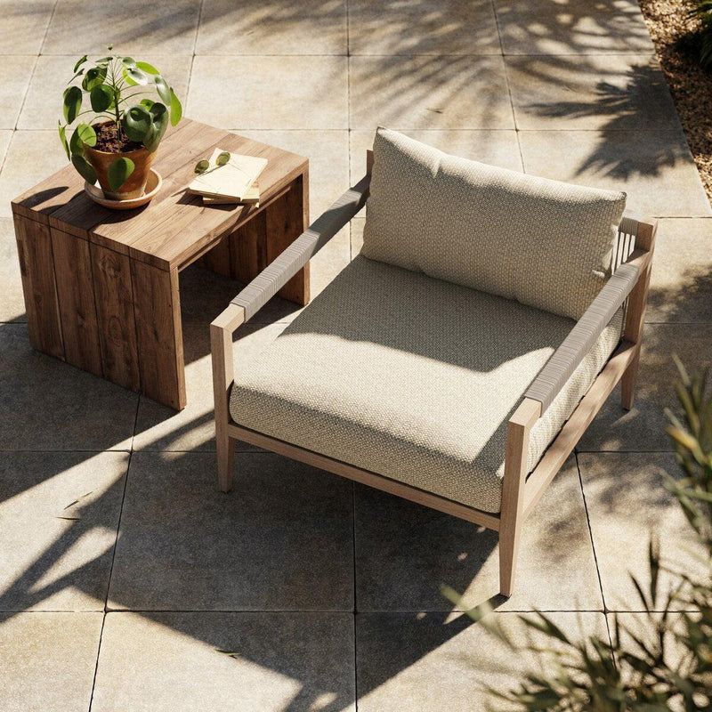 Four Hands Sherwood Outdoor Chair - Washed Brown-Patio Pelican