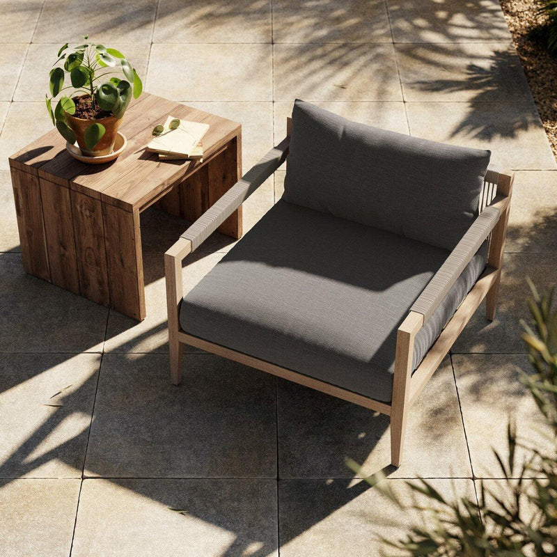 Four Hands Sherwood Outdoor Chair - Washed Brown-Patio Pelican