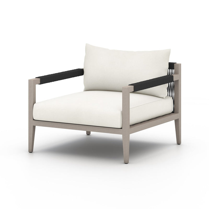 Four Hands Sherwood Outdoor Chair - Weathered Grey-Patio Pelican